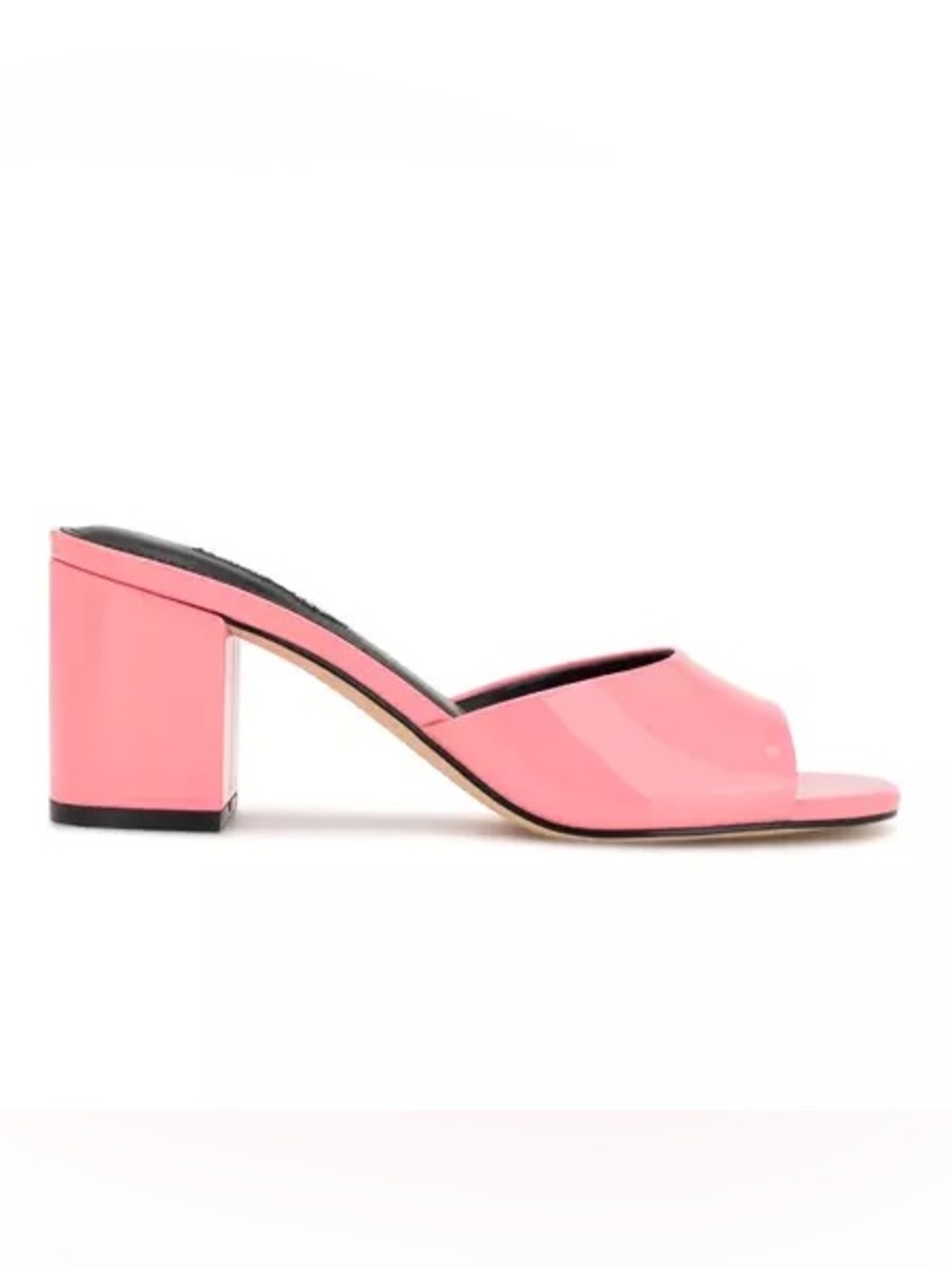 Women’s Pink Block Heel Slide Sandals